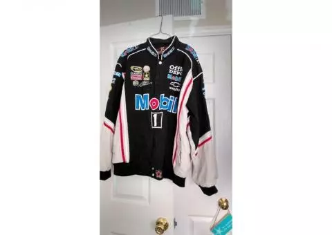 Men's Size Large NASCAR Car Racing Jacket Number 14 "MOBILE 1" $15 OR BEST OFFER